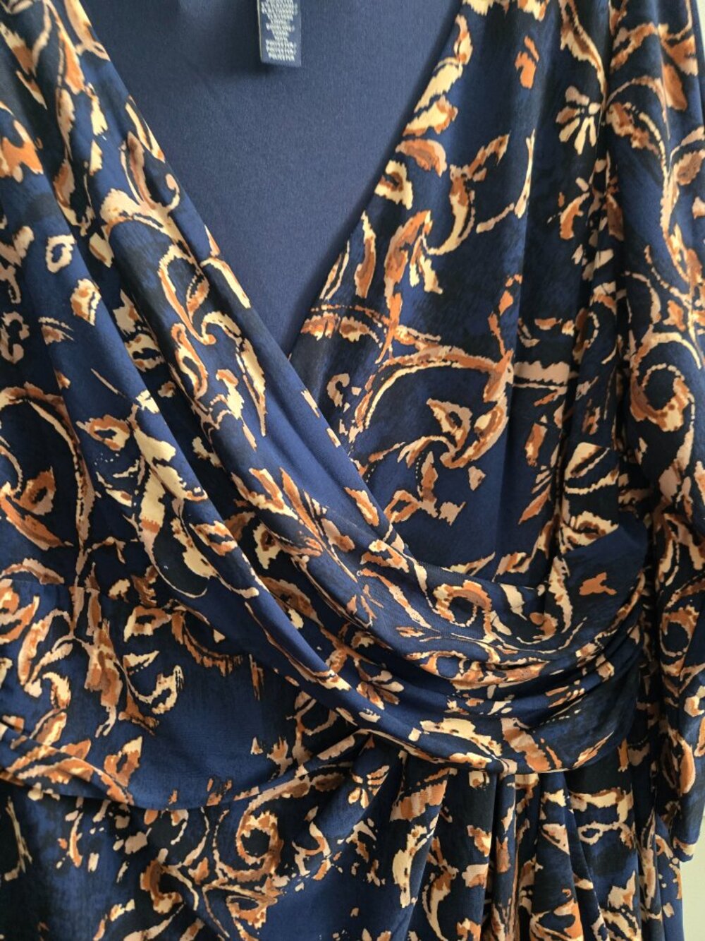 EUC - Chaps Women's Dress - Faux Wrap - 16W - Picture 5 of 6